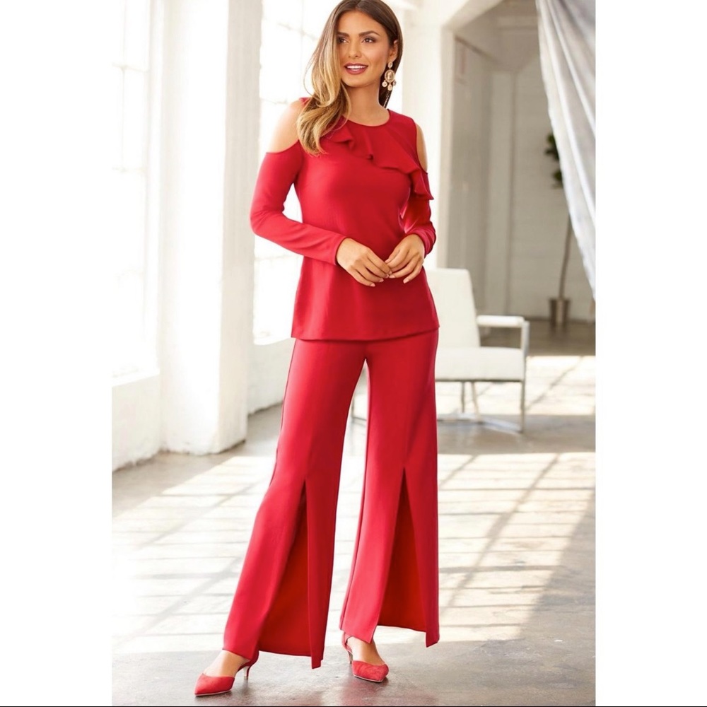 Boston Proper BEYOND TRAVEL™ HIGH WAIST SLIT PANT